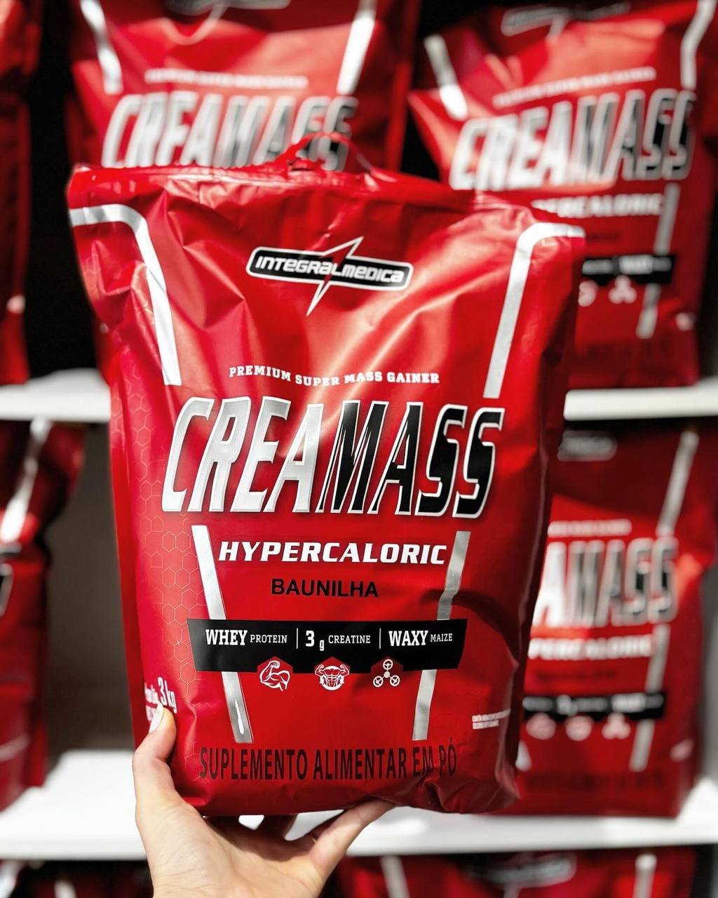 Creamass Hipercalórico Pouch Baunilha 3kg Integralmédica