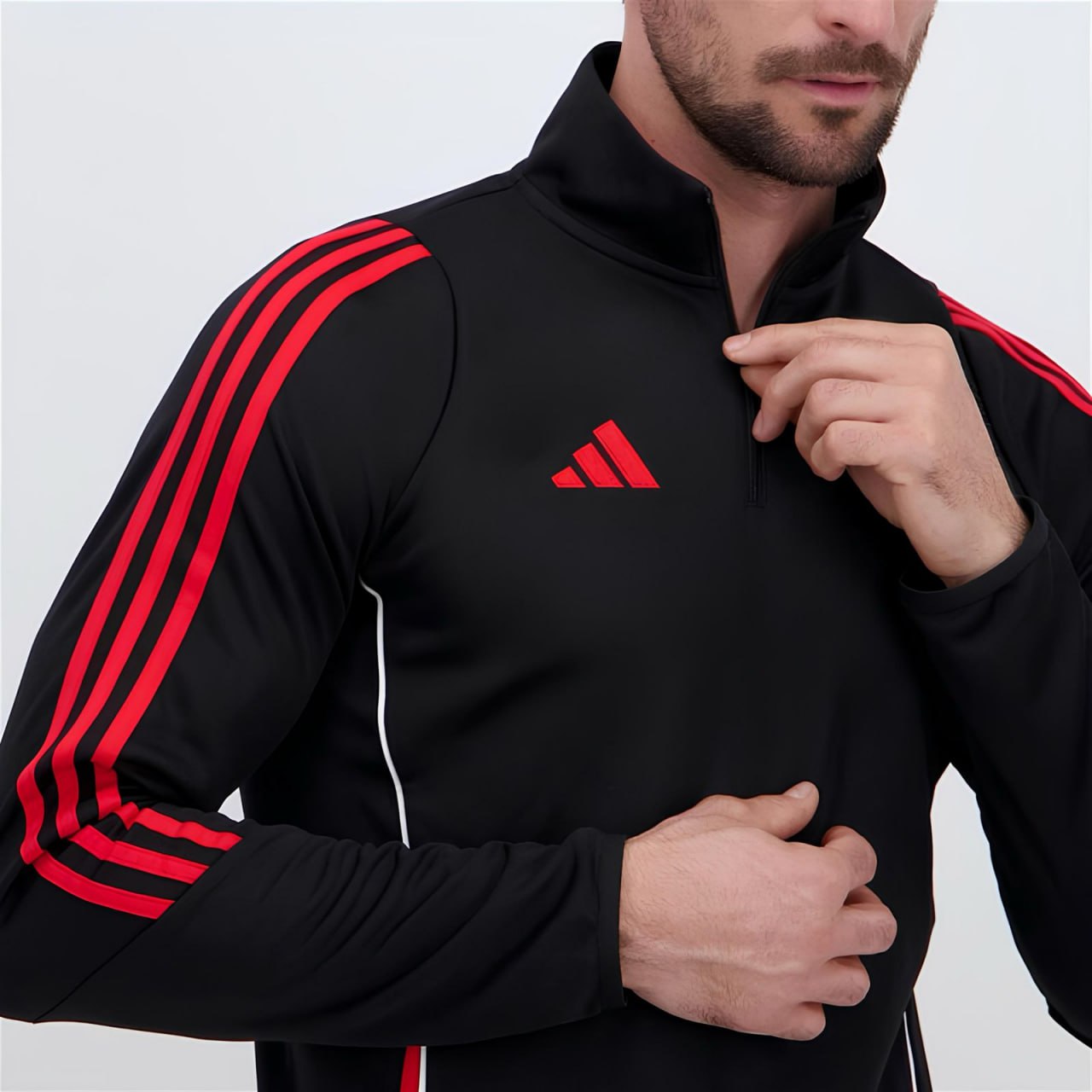 Blusa Adidas Tiro 24 Masculina – Preto+Vermelho