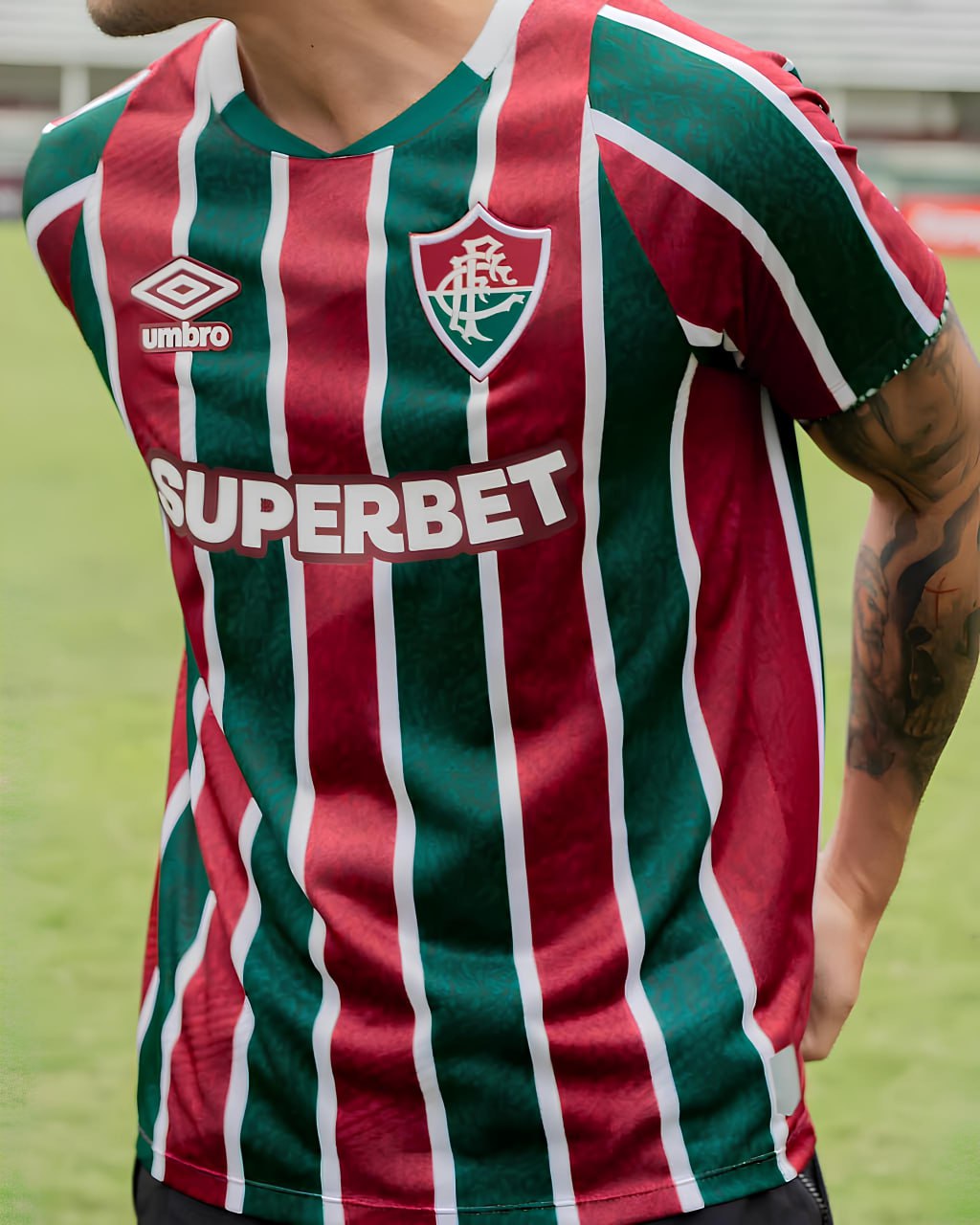 Camisa Fluminense I 24/25 s/n Torcedor Umbro Masculina
