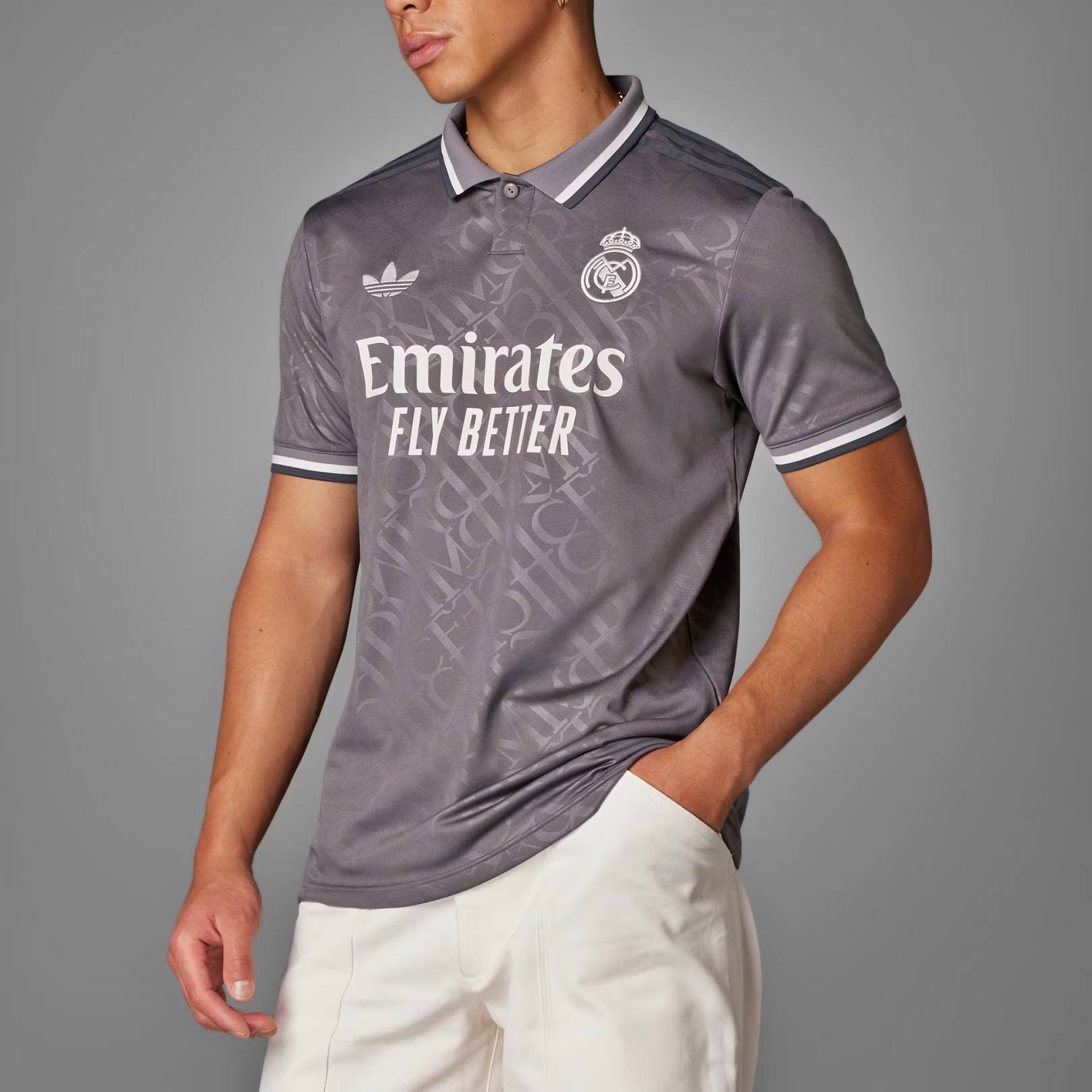 Camisa Real Madrid Third 24/25 s/n° Torcedor Adidas Masculina – Cinza Camisa Real Madrid Third 24/25 s/n° Torcedor Adidas Masculina – Cinza