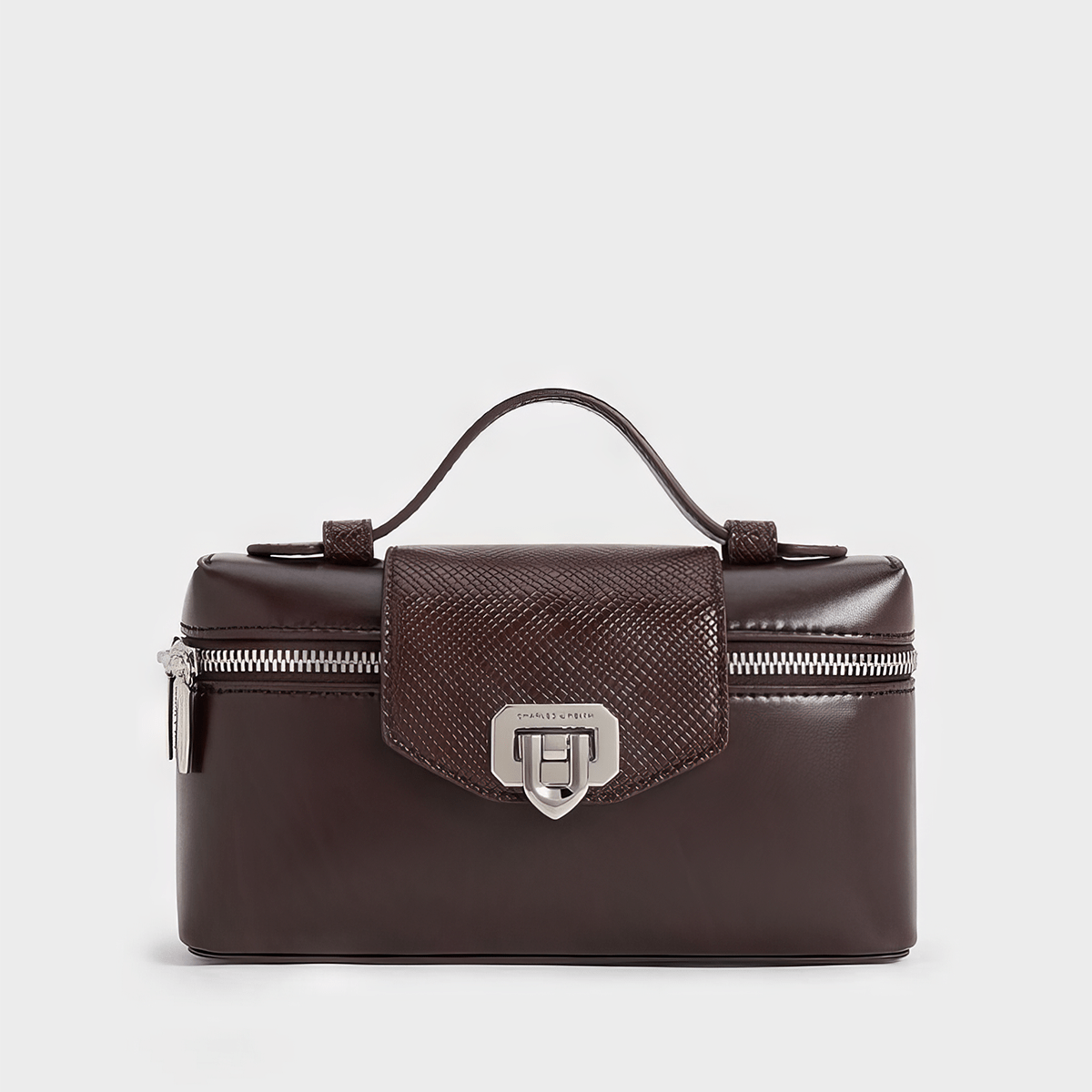 Túi xách Arwen Top Handle Vanity - Đỏ tím thẵm