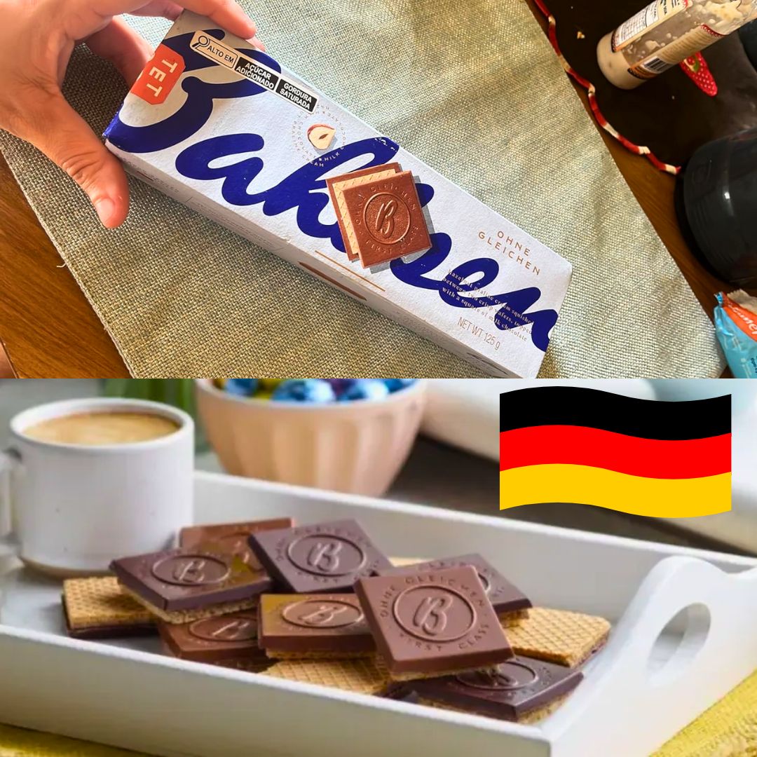 Bahlsen Biscoito Wafer Com Recheio De Torrone De Avelã E Cobertura De Chocolate Ao Leite First Class Caixa 125G Bahlsen Biscoito Wafer Com Recheio De Torrone De Avelã E Cobertura De Chocolate Ao Leite First Class Caixa 125G