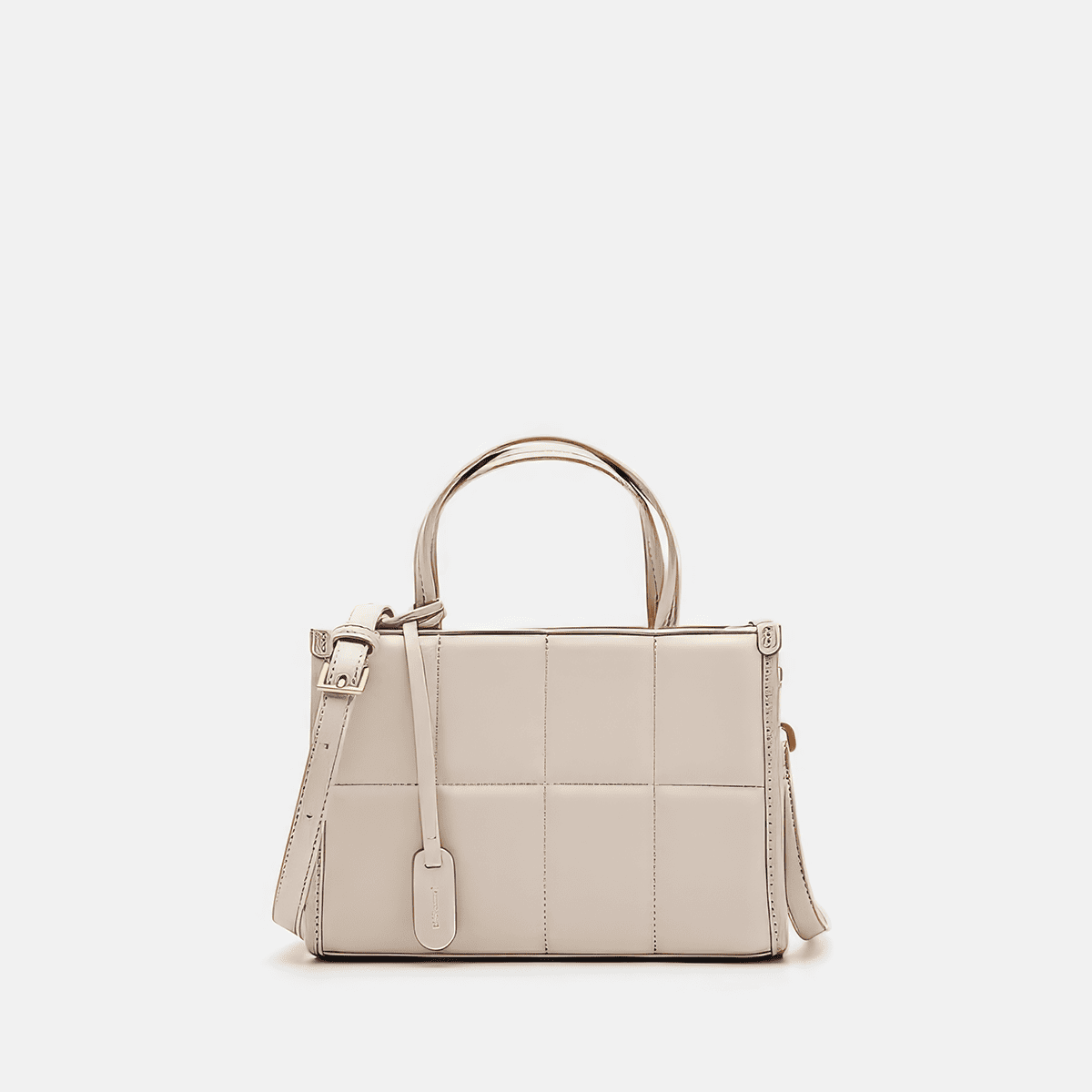 Túi xách Mini Quilted chần bông - Màu be