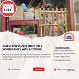 Today, we helped a young couple with a toddler relocate to Nizampet.