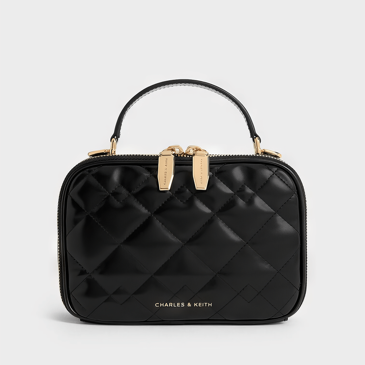 Túi xách Duo Quilted Vanity - Đen