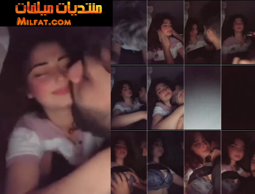 فضيحة واد فاجر زانق زميلته ف العربية تمصله ويمصلها بزازها والبت هايجة نار