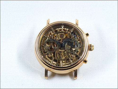 Armbanduhr Sinn 2300 Gold Skelettiert 1 oben internet