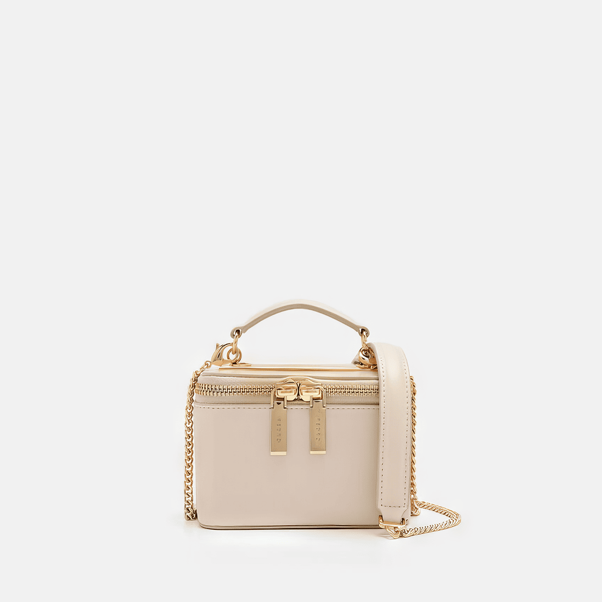 Túi Pedro Ari Leather Mini Vanity Case - Màu champagne