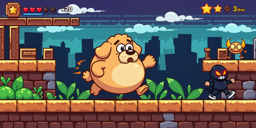  A nostalgic and retro inspired scene from a 2D side scrolling video game featuring the lovable Big .jpg