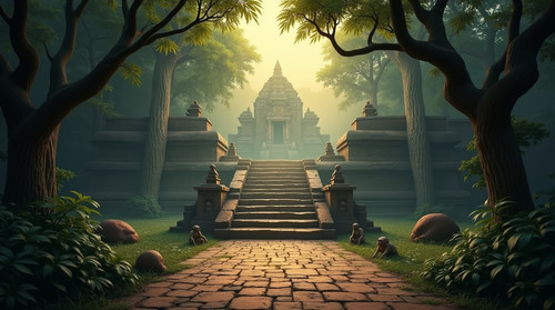 Flux Dev A mysterious Indianstyle ancient temple path inside a 1.jpg