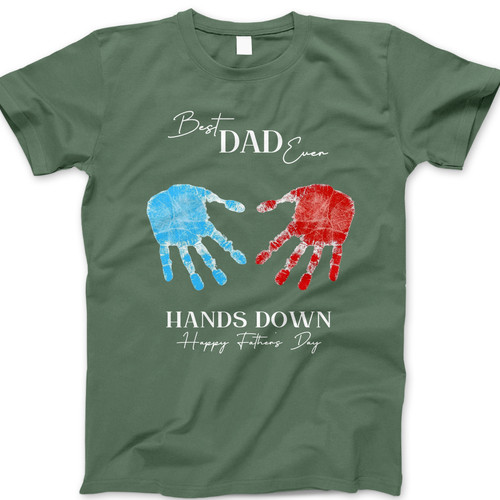 Photograph of four blank t-shirts greys beige and army green. Clipping path included. Ready for your.jpg