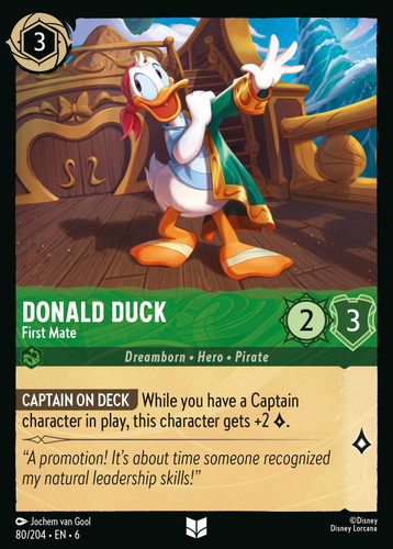 80-204-EN-6 - Donald Duck - First Mate - Lorcana Player.jpg