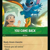You Came Back - LQ - Lorcana Player
