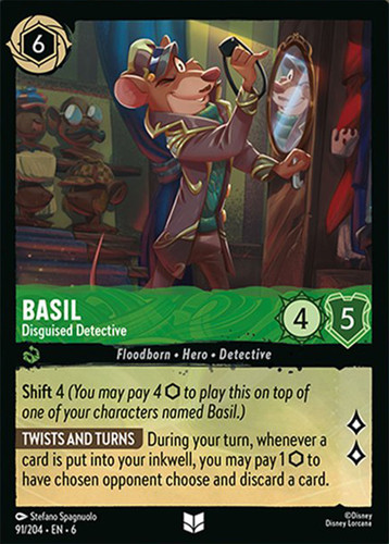 Basil - Disguised Detective - LQ - Lorcana Player