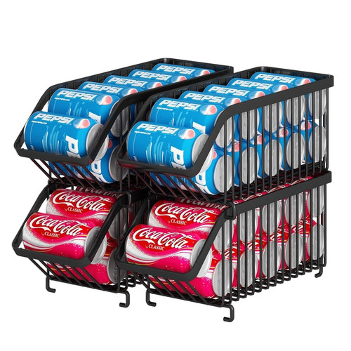 Can Holder 4 6 Pack Stackable Soda Can Organizer for Refrigerator.jpg