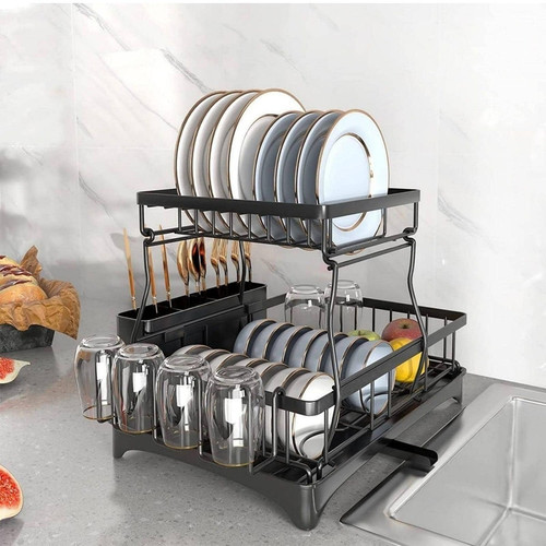 2 Tier Dish Rack for Kitchen Counter Dish Drying Rack.jpg