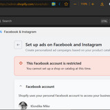 shopify facebook