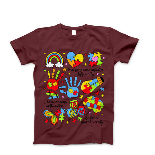 Photograph of four blank t-shirts greys beige and army green. Clipping path included. Ready for your.jpg