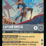 Captain Amelia - Commander of the Legacy - LQ - Lorcana Player