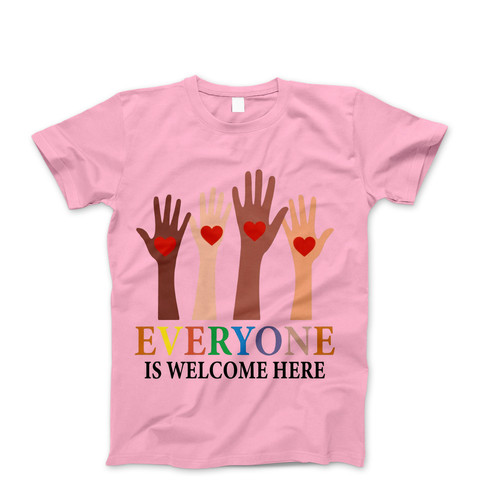 Photograph of four blank t-shirts greys beige and army green. Clipping path included. Ready for your.jpg