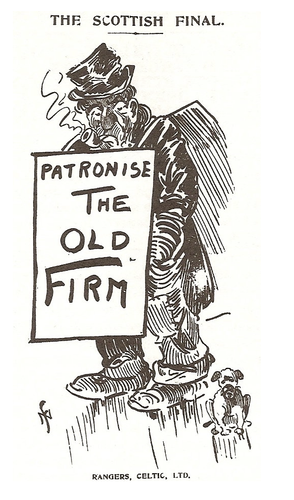 The Old Firm This cartoon originally appeared in 'The Scottish Referee' football periodical in 1904..png