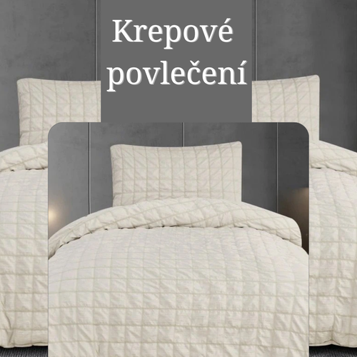 Luxusní krepové povlečení Naomi béžová – Stylová volba k matraci 90x200.png