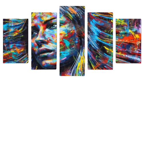 Kit 5 Quadros Decorativos Pintura Mulher Cores fb.png
