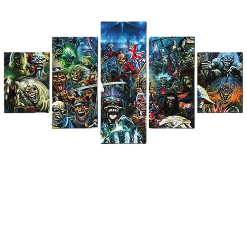 Kit 5 Quadros Decorativos MegaDeth Rock Band fb.png