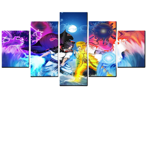 Kit 5 Quadros Decorativos Naruto Anime Sasuke fb.png