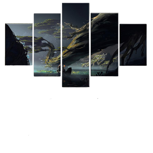 Kit 5 Quadros Decorativos Barco Galho de Árvore fb.png