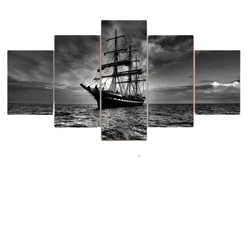 Kit 5 Quadros Decorativos Barco Mar Negro fb.png