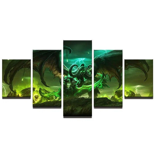 Kit 5 Quadros Decorativos Desenho Anime Hd fb.jpg