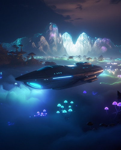 Leonardo Phoenix 10 A sleek futuristic USS Cybernova spaceship 1.jpg