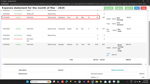 R1 R1. WEB AdminMGR login Expense Approval Image uploaded for 'Daily allowance' is not displaying in.png
