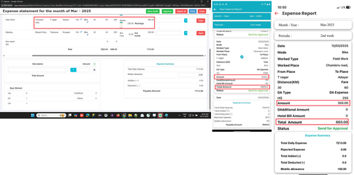 R1 R5. ANDROID, R1 R3. IOS FFMGR login Expense View report Value is showing wrongly in the 'Amount' .png