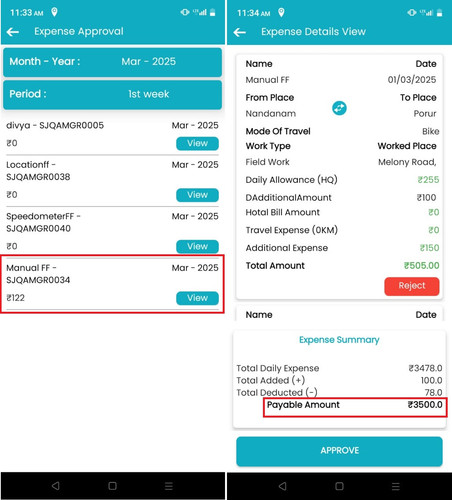 R1 R6. ANDROID MGR login Approvals List Expense amount is showing wrongly.jpg