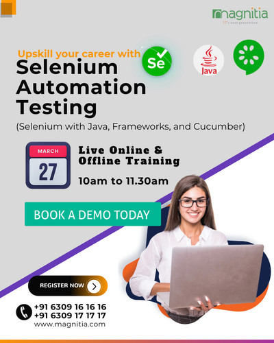 Selenium with Java (Online & Offline) starts on 27th March from 10 AM to 1130 AM.jpg