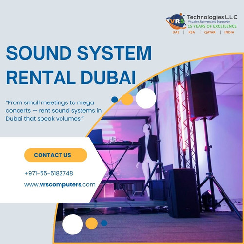 At VRS Technologies LLC, we make your events sound amazing. Our Sound System Rental Dubai service covers all UAE locations, offering the latest audio gear for rent. Whether it’s a wedding, seminar, or concert, we’ve got the right sound solution for you. Call us at +971-55-5182748 for sound system rentals.

Visit: https://www.vrscomputers.com/computer-rentals/sound-system-rental-in-dubai/