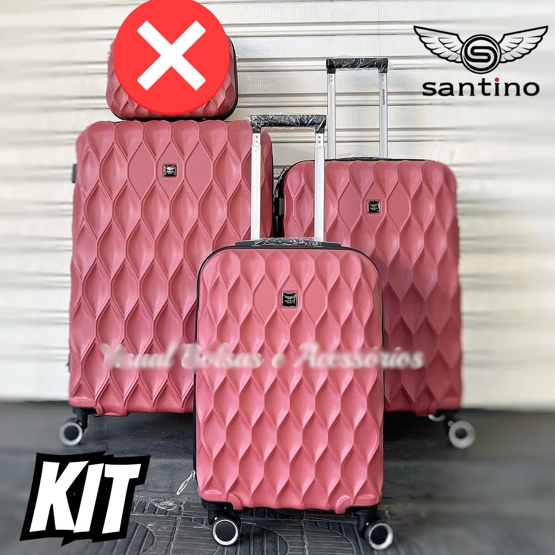 Conjunto De Malas Marselha 3 Abs Santino Sdv224j