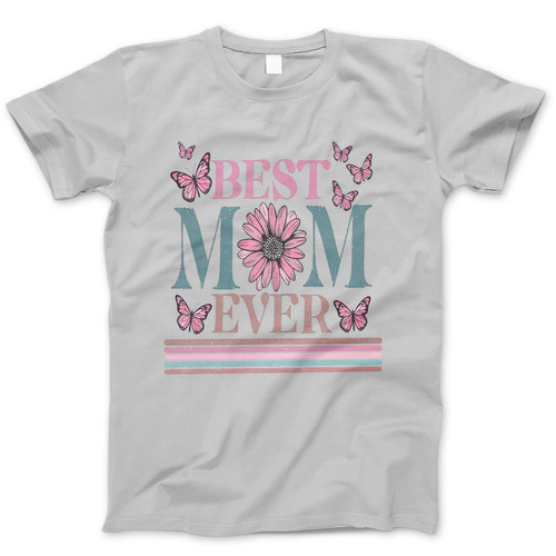 Photograph of four blank t-shirts greys beige and army green. Clipping path included. Ready for your.jpg