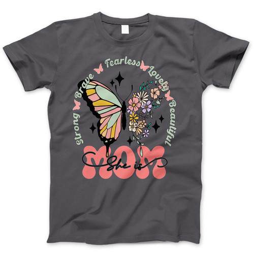 Photograph of four blank t-shirts greys beige and army green. Clipping path included. Ready for your.jpg