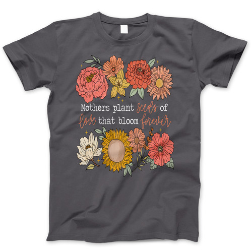 Photograph of four blank t-shirts greys beige and army green. Clipping path included. Ready for your.jpg