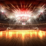 pngtree d render of a basketball court stadium illuminated with shining field image 3840547