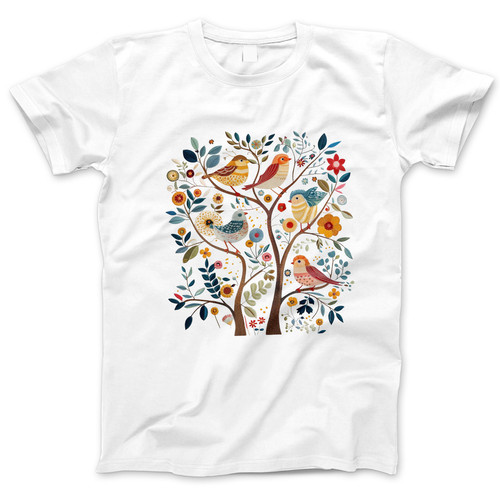 Photograph of four blank t-shirts greys beige and army green. Clipping path included. Ready for your.jpg