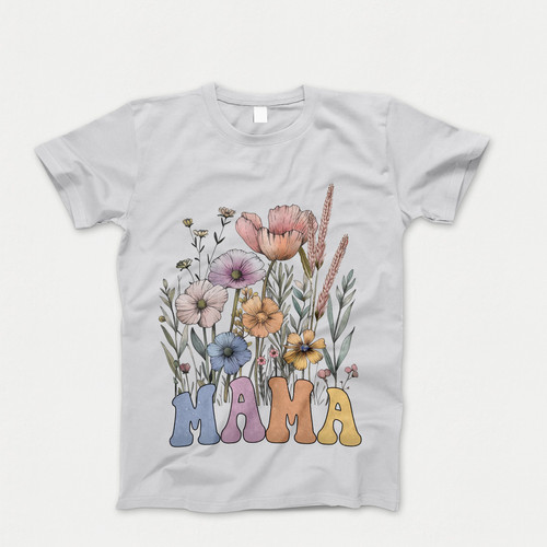 Photograph of four blank t-shirts greys beige and army green. Clipping path included. Ready for your.jpg