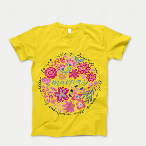 Photograph of four blank t-shirts greys beige and army green. Clipping path included. Ready for your.jpg