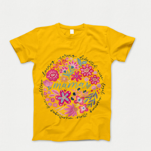 Photograph of four blank t-shirts greys beige and army green. Clipping path included. Ready for your.jpg