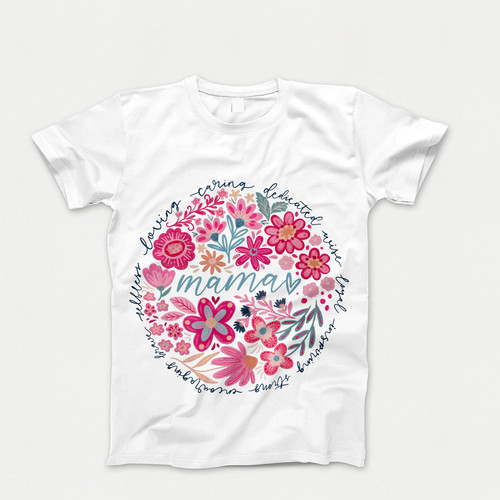 Photograph of four blank t-shirts greys beige and army green. Clipping path included. Ready for your.jpg