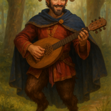 Callen tocando um alaude