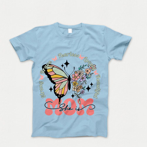 Photograph of four blank t-shirts greys beige and army green. Clipping path included. Ready for your.jpg